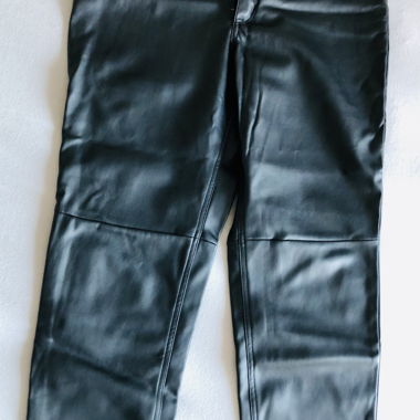 Pantalone in ecopelle, imbottito