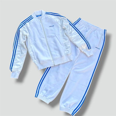 Ensemble de survêtement en sweat Adidas blanc streetwear