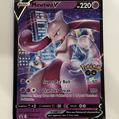 Pokémon Mewtwo V SWSH223 Promo Pokémon GO