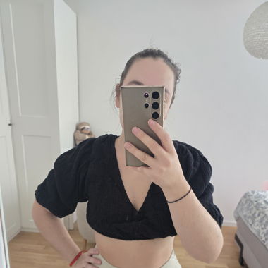 Crop top noir 