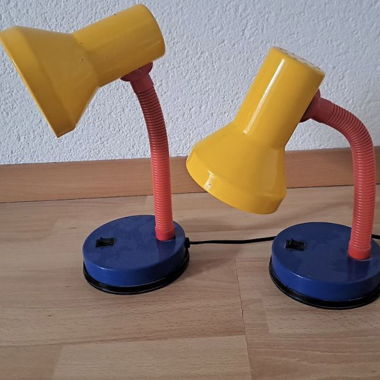 2 lampade da scrivania vintage