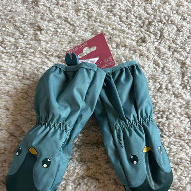 Wedze children’s fleece lined ski mittens