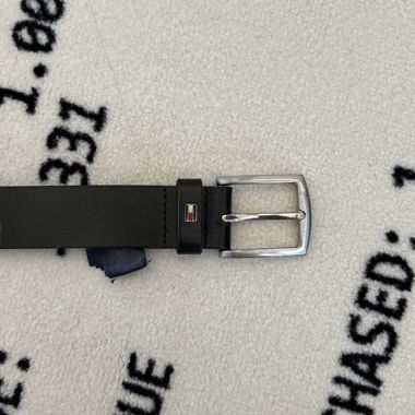 Black Tommy Hilfiger Leather Belt