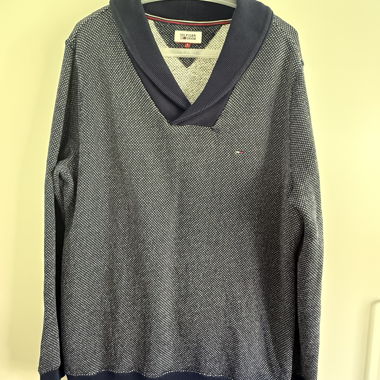 Maglione in denim Tommy Hilfiger blu
