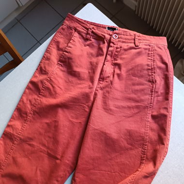 Nouveau pantalon ballonné en terracotta