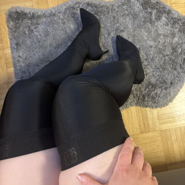 Heels with Built-in Stockings