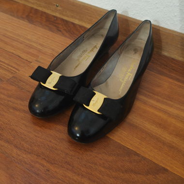 Scarpe vintage Salvatore Ferragamo nere