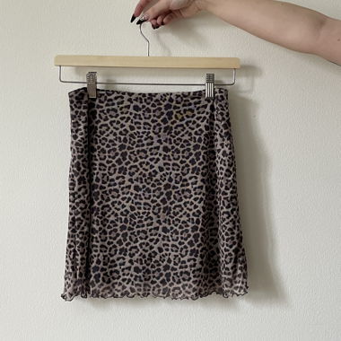 LÉOPARD SHORT SKIRT - SIZE S