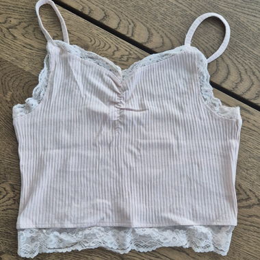 Spitzentop rosa, Gr. M