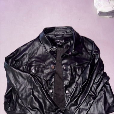 Veste en Cuir Crop
