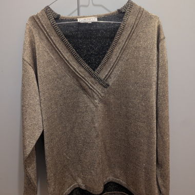 Maglione Griffe Tricot dorato