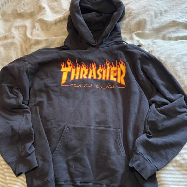 Sweat à capuche Thrasher noir