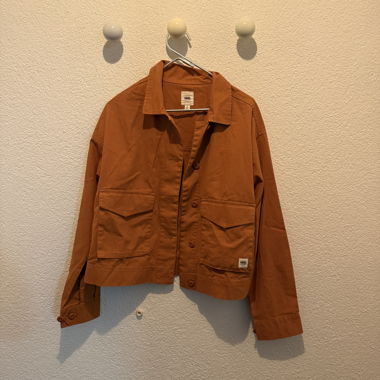 Vans orange cropped jacket and pants