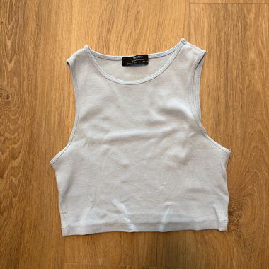 Bershka Geripptes Cropped Top