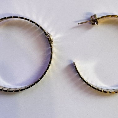 Boucles d'oreilles créoles dorées