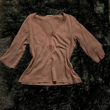 Top vintage brun