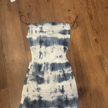 Tie die mini dress 