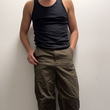 Uniqlo - Dark green Jeans Loose Fit