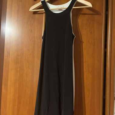 black/white cocktail dress