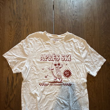 T-shirt Blanc Après Ski