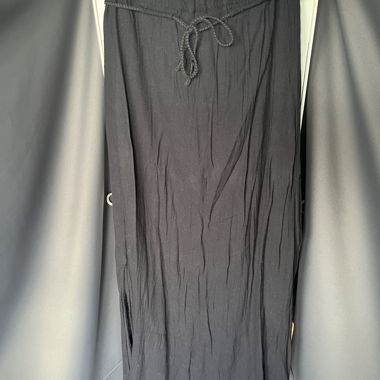 Gonna maxi nera con coulisse