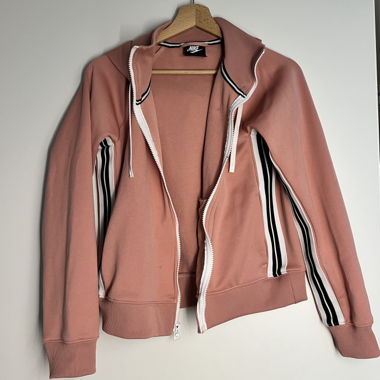 Giacca con cappuccio Nike rosa