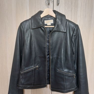Michael Kors black leather jacket