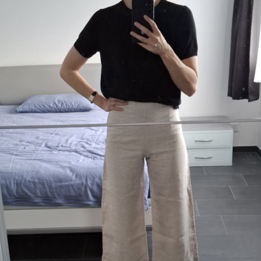 Leinenhose beige XS