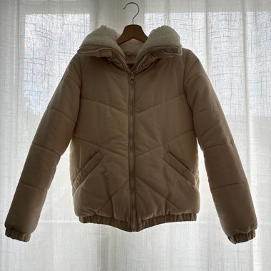 Pufferjacke mit Teddyfutter