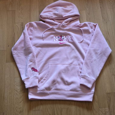 Sweat à capuche rose avec motif NIKE, taille M