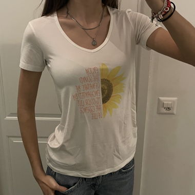 T-shirt con girasole