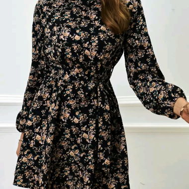 SHEIN dress with belt - floral pattern