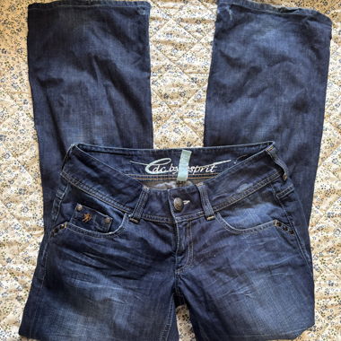 Jeans a vita bassa blu