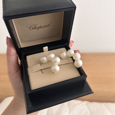 Boucles d’oreilles élégantes perles plaquées or