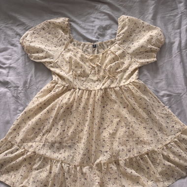 SHEIN Curve floral cream summer dress 3XL