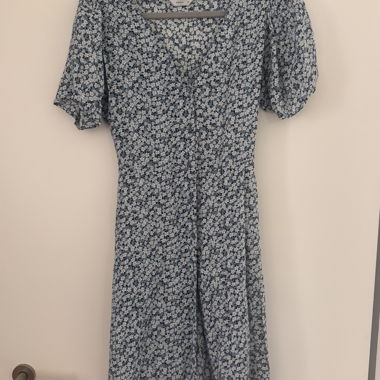 Floral Dress with Puff Sleeves