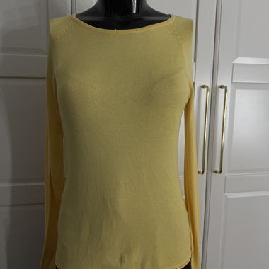 Maglione S sottile giallo