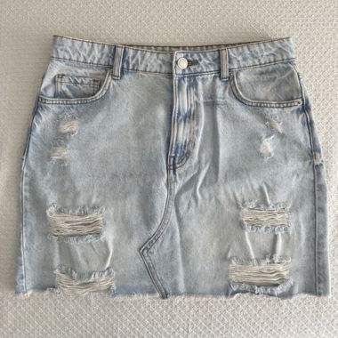 Gonna di jeans azzurro chiaro