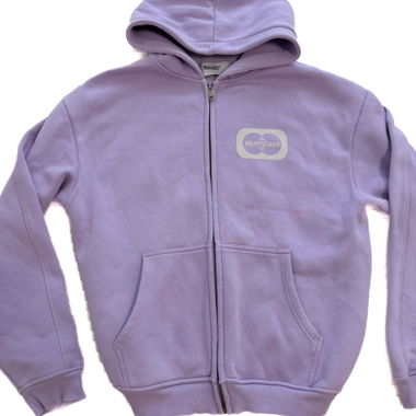 Felpa con zip lilla MultiplY