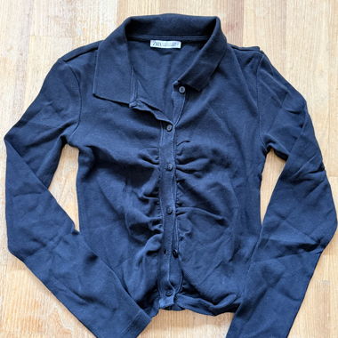 Zara Strick-Poloshirt