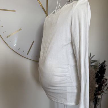 Maternity Longsleeve in Weiss