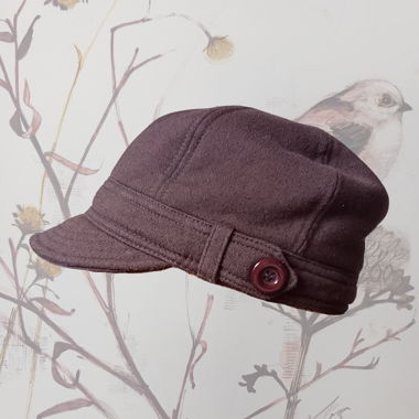 Cute brown newsboy hat