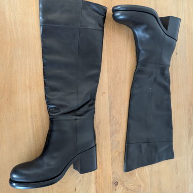 Bottes hautes Alaia noires