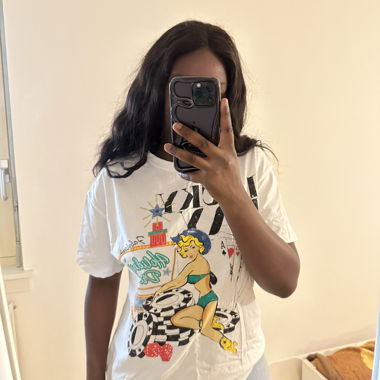 T-shirt Bershka blanc