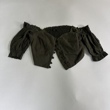 Trendyol olive crop top