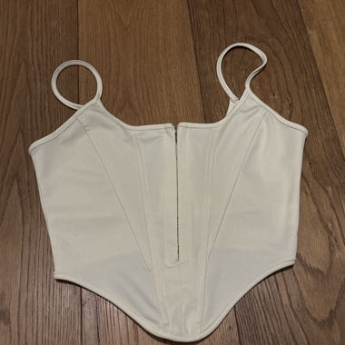 Light yellow corset top