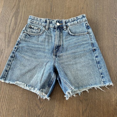 Denim Shorts with Fringes