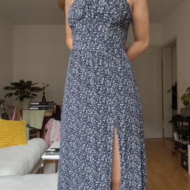 Robe maxi à fleurs Hollister