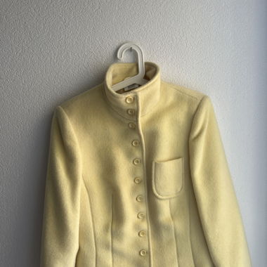Veste entre saison vintage jaune clair