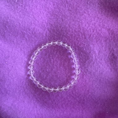 Clear Beaded Bracelet
